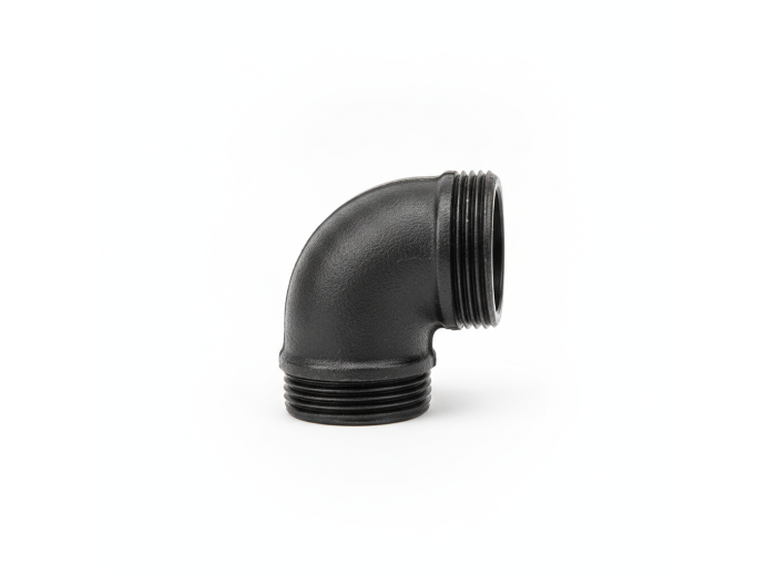 Black Malleable Iron 90 Degree Elbow
